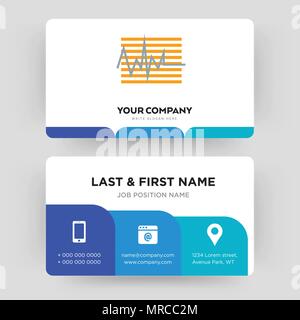 tracker, business card design template, Visiting for your company, Modern Creative and Clean identity Card Vector Stock Vector