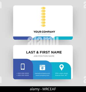 spine, business card design template, Visiting for your company, Modern Creative and Clean identity Card Vector Stock Vector