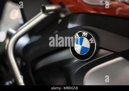 BMW logo on a motorcycle Stock Photo - Alamy