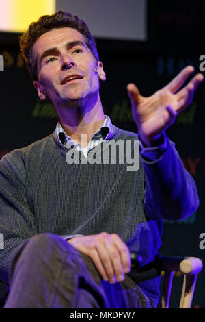 Pictured: Marcus Tomalin from University of Cambridge. Re: Hay Festival at Hay on Wye, Powys, Wales, UK. Friday 25 May 2018 Stock Photo