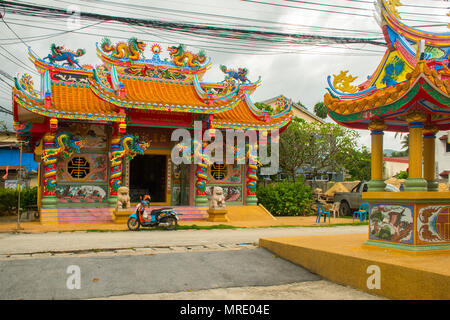 Chinese Temple on the Koh Samui Island, Thailand Stock Photo