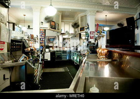 SYDNEY, AUSTRALIA - April 7, 2018: Inside the iconic Mercantile Hotel Pub which is the oldest Irish pub in Sydney Stock Photo