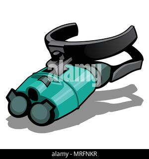 Night vision goggles isolated on a white background. Vector illustration. Stock Vector