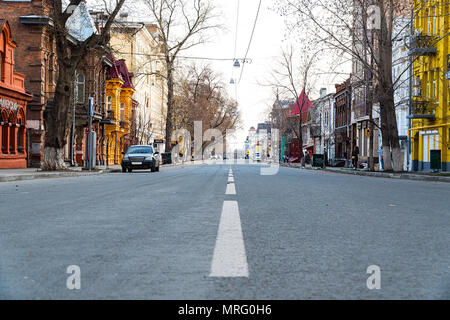 Quiet street in the city Stock Photo