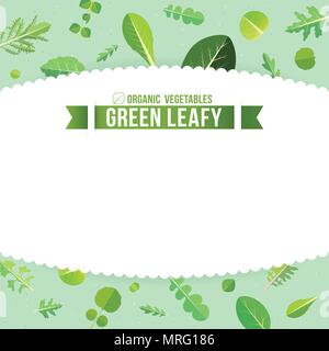 Green leafy background. Vector Illustration Stock Vector
