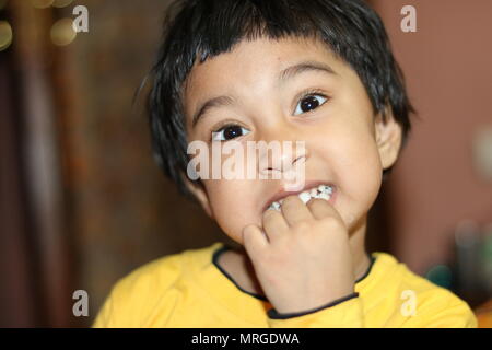 cute Indian kids with a smile on face Stock Photo