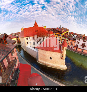 Annecy, called Venice of the Alps, France Stock Photo