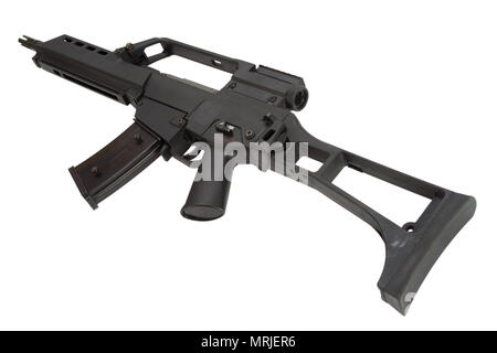 modern assault rifle isolated on a white background Stock Photo