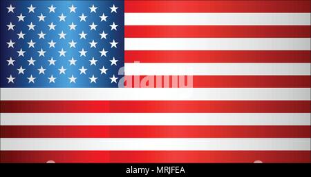 Grunge flag of USA - Illustration,  USA flag pictures and vector Stock Vector