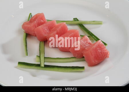 Closeup of raw tuna sashimi  Stock Photo