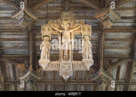 St Davids Cathedral, St Davids in the county of Pembrokeshire, on the most westerly point of Wales. Stock Photo