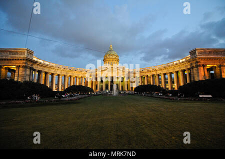 Kazan Cathedral, Saint Petersburg, Russia Stock Photo