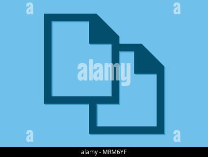 vector design of copying symbol icon Stock Vector