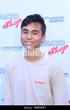 GVN Releasing with Streetwise Entertainment’s and Cool Arrow Pictures’ Announces the World Premiere of ‘Taco Shop’ a Feature Film Comedy Directed by Joaquin Perea and Written by Oskar Toruno  Featuring: Adrian Moreira Where: Hollywood, California, United States When: 24 Apr 2018 Credit: WENN.com Stock Photo