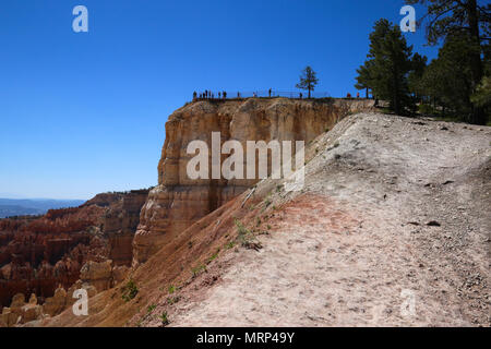 A view of  Hoodoos in Bryce Canyon National Park, seen from Sunset Point Stock Photo