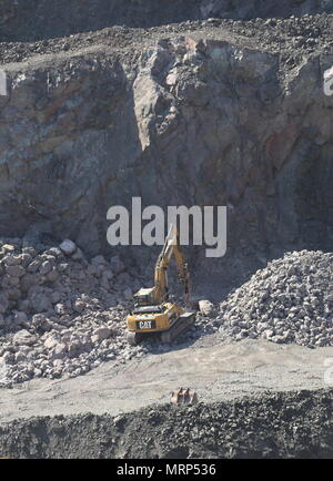 Breedon Clatchard Craig Quarry near Newburgh Fife Scotland  May 2018 Stock Photo