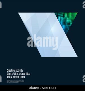 Abstract material design style of colourful vector elements for modern background with layer Stock Vector