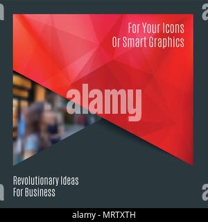 Abstract material design style of colourful vector elements for modern background with layer Stock Vector