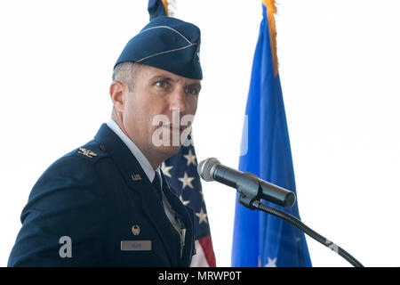 U.S. Air Force Col. Christopher Meeker, commander of the 88th Air Base ...