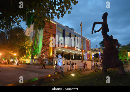 Kolkata, India. 24, May, 2018. Kabi Pranam - the birth anniversary of Rabindranath Tagore is being celebrated at the Rabindra Sadan complex from 9th M Stock Photo