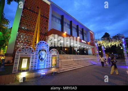 Kolkata, India. 24, May, 2018. Kabi Pranam - the birth anniversary of Rabindranath Tagore is being celebrated at the Rabindra Sadan complex from 9th M Stock Photo