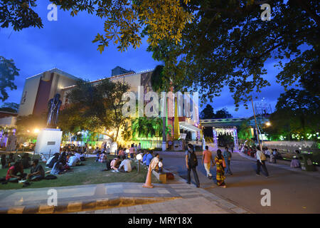 Kolkata, India. 24, May, 2018. Kabi Pranam - the birth anniversary of Rabindranath Tagore is being celebrated at the Rabindra Sadan complex from 9th M Stock Photo