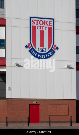 Entrance to Stoke City football stadium Stock Photo