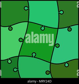 abstract colored puzzle background - green and teal Stock Vector