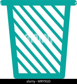 trash can,recycle bin, web icon vector template Stock Vector