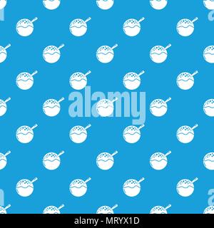 Hanami dango pattern vector seamless blue Stock Vector