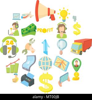 Fiscal icons set, isometric style Stock Vector