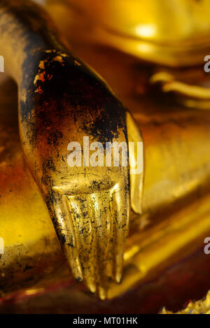 Outdoor Buddha Image in Buddist temple of Thailand Stock Photo - Alamy