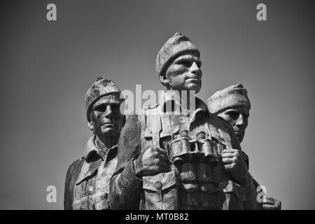 The Commando Memorial is a Category A listed monument in Lochaber, Scotland, dedicated to the men of the original British Commando Forces. Stock Photo