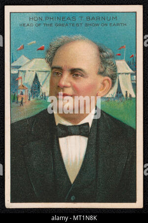 Phineas T. Barnum, Phineas Taylor Barnum, P. T. Barnum (1810 – 1891) American showman, founder of the Barnum & Bailey Circus Stock Photo