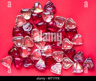 heart background glass Stock Photo