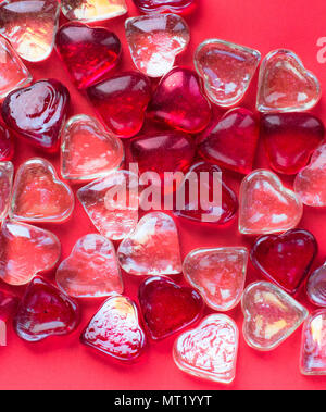 heart background glass Stock Photo