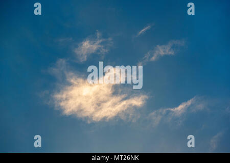 Unusual sunset cloud formations in Colorado, USA Stock Photo
