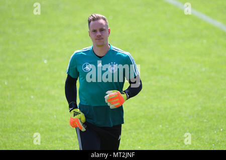 Goalkeeper Marc-Andre ter Stegen (Germany). GES/Football/Preparation for the 2018 World Cup: Training of the German national team in South Tyrol, 28.05.2018 Football/Soccer: Training of the German national football team in Eppan, May 28, 2018 | usage worldwide Stock Photo