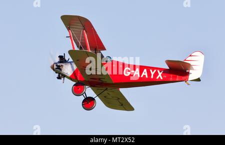 1929 Southern Martlet flying at Old Warden Aerodrome Stock Photo