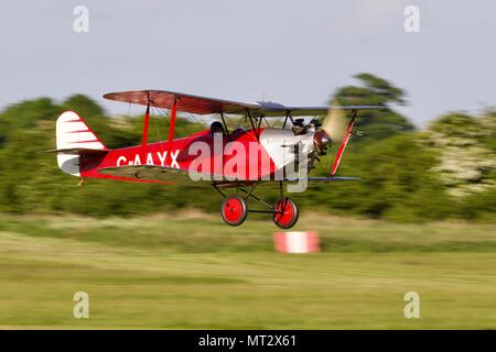 1929 Southern Martlet flying at Old Warden Aerodrome Stock Photo