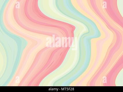 Abstract colorful pastel color marble texture background. Stock Vector