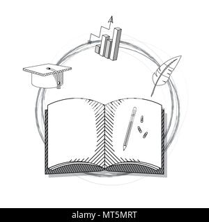 Hand draw education cartoons Stock Vector
