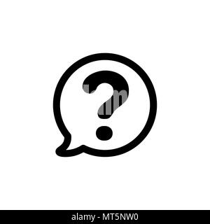Help sign icon. Simple question symbol Stock Vector