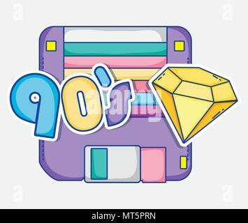 I love 90s cartoons Stock Vector