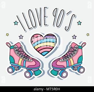 I love 90s cartoons Stock Vector