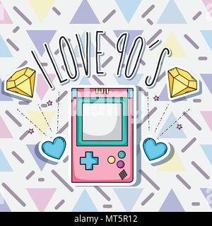 I love 90s cartoons Stock Vector