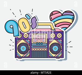 I love 90s cartoons Stock Vector