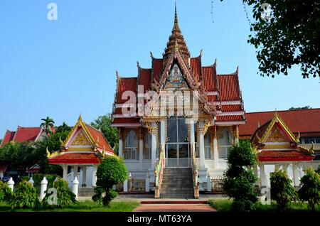 Thai Buddhist temple and gardens Hat Yai Songkhla Thailand Stock Photo