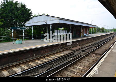 Ford Station platform in Ford, West Sussex Stock Photo