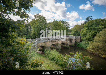 The historical Stopham Bridge situated on the River Arun at Pulborough in West Sussex, UK. Stock Photo